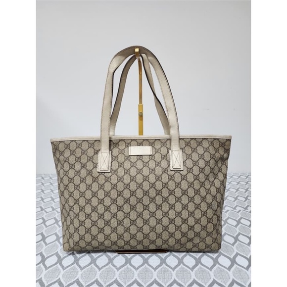 Gucci Handbags - Authentic Gucci GG Supreme Tote Bag Brown/Off-White